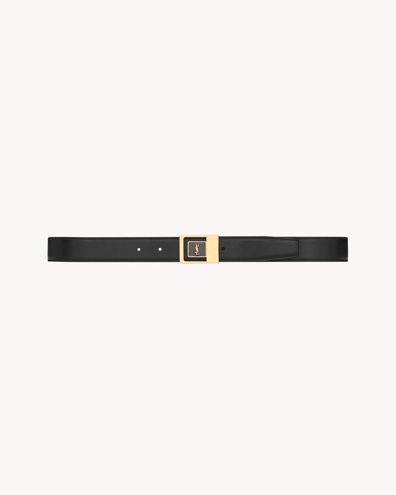 LA 66 smooth leather belt